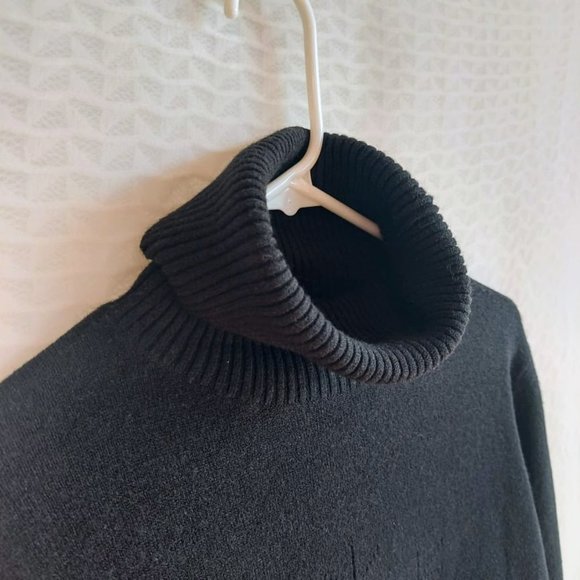Black chunky collar turtleneck - Picture 9 of 12
